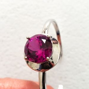 Streling sliver Purple stone bracelet